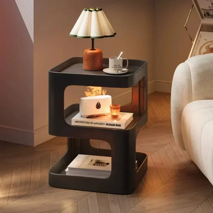 Luxury Sofa Table Solid Color Living Room Small Coffee Table Bedroom Simple Bedside Table Creative Computer Desk