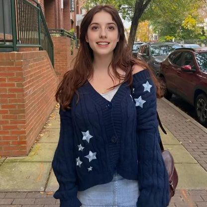 Cardigan For women Bird Embroidery Special Knit 1989 taylor Cardigan Slouchy Style Vintage Sweater