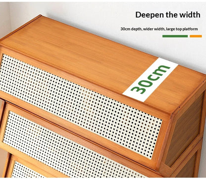 Modern Living Room Storage Cabinet Bookcase Display Cabinet Dresser Drawer Adjustable Shelves Doors Furniture Cabinet Home