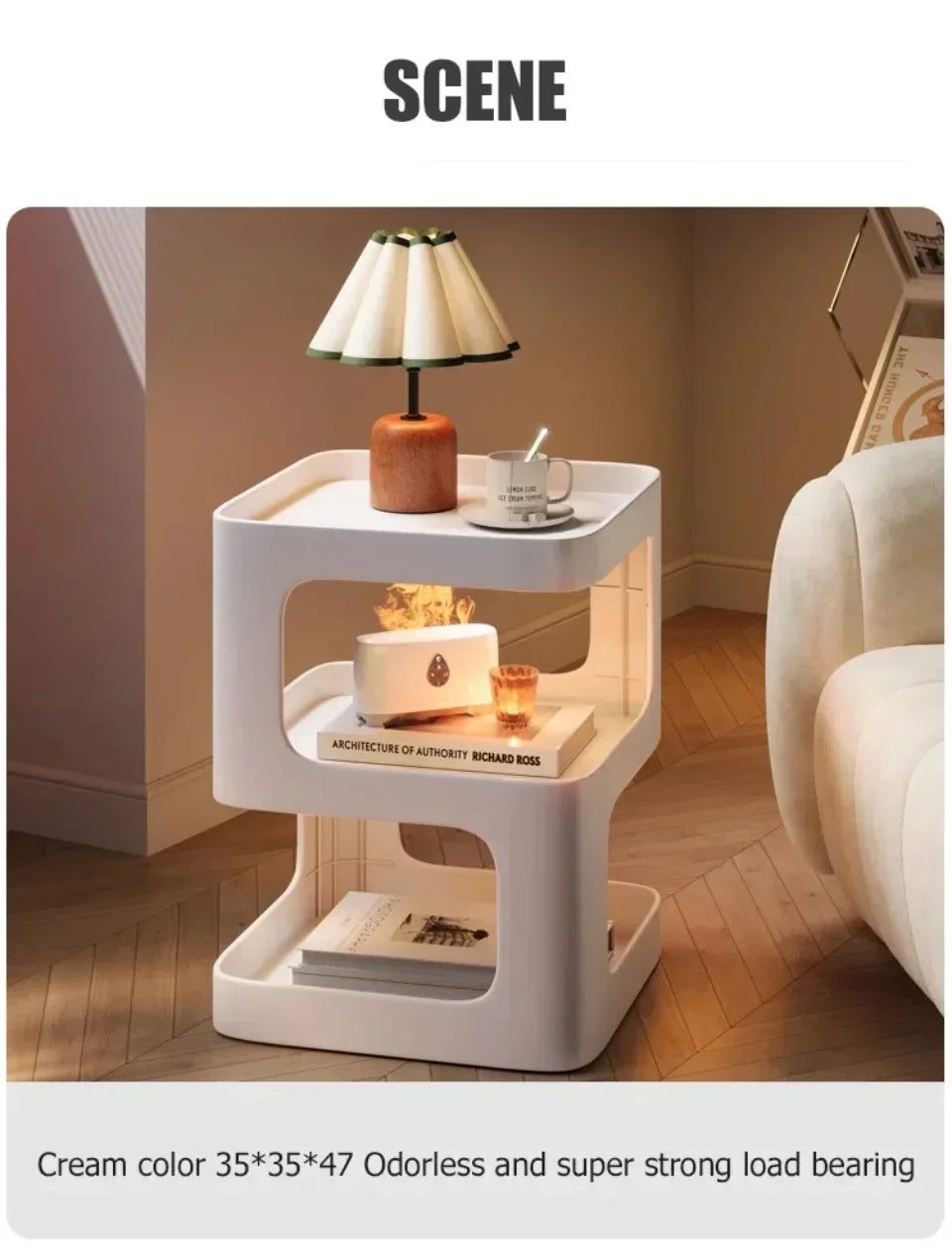 Luxury Sofa Table Solid Color Living Room Small Coffee Table Bedroom Simple Bedside Table Creative Computer Desk