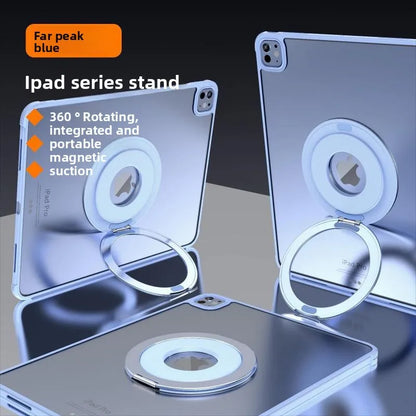 Tablet Magnetic Ring Stand | Foldable Portable, Ultra-Thin & 360° Rotation | Multi-Angle Adjustment, Universal for All Tablets