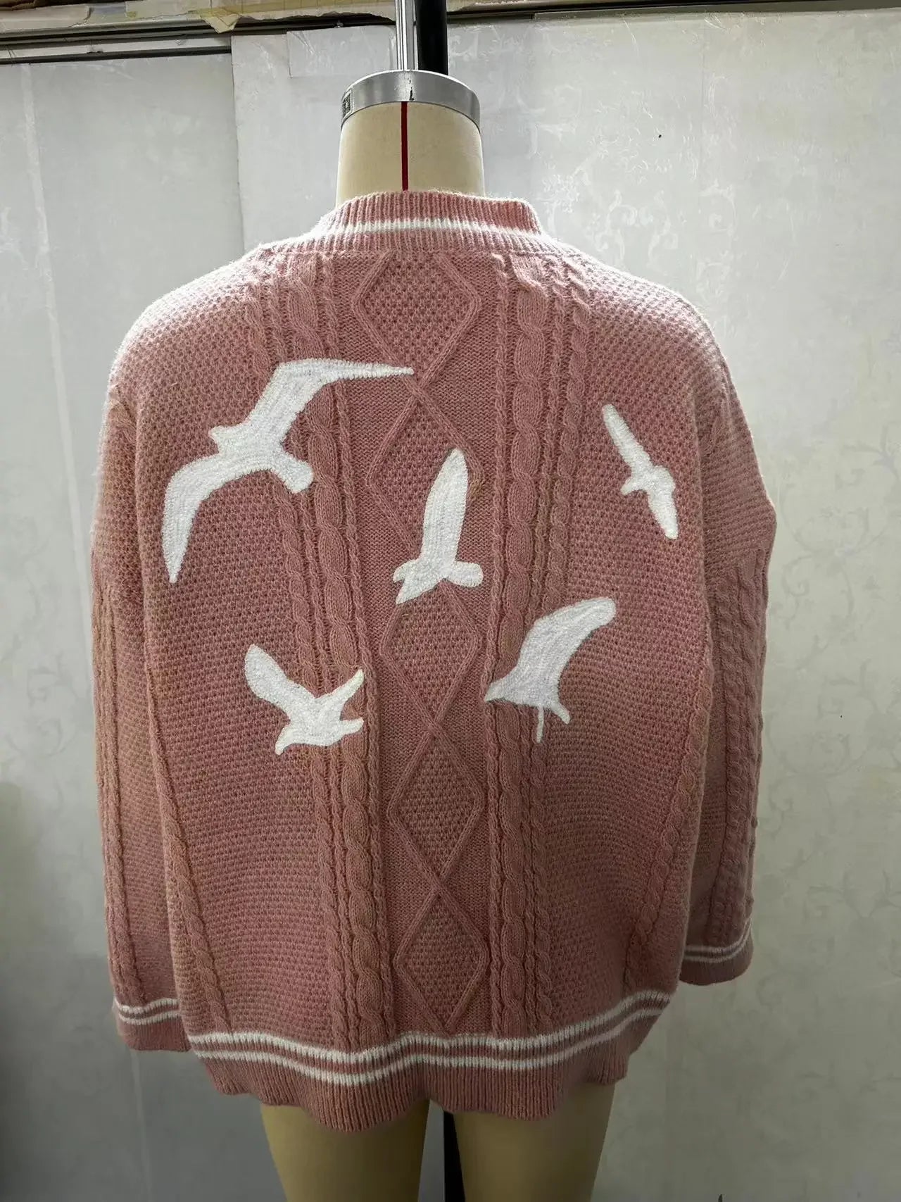 Cardigan For women Bird Embroidery Special Knit 1989 taylor Cardigan Slouchy Style Vintage Sweater