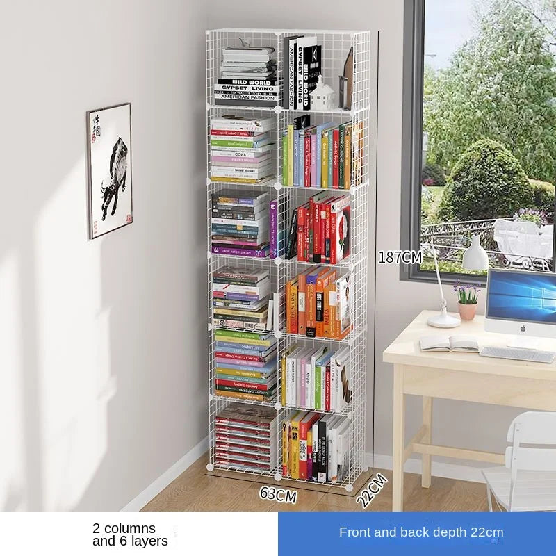 Furniture Floating Bookshelf Bookcase For Books Home Storage Toy Desk Organization Room Shelves Mobile Library