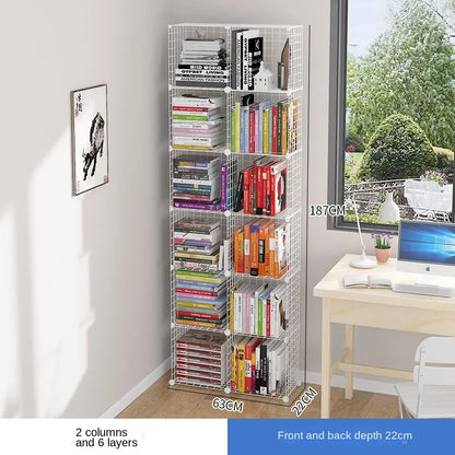 Furniture Floating Bookshelf Bookcase For Books Home Storage Toy Desk Organization Room Shelves Mobile Library