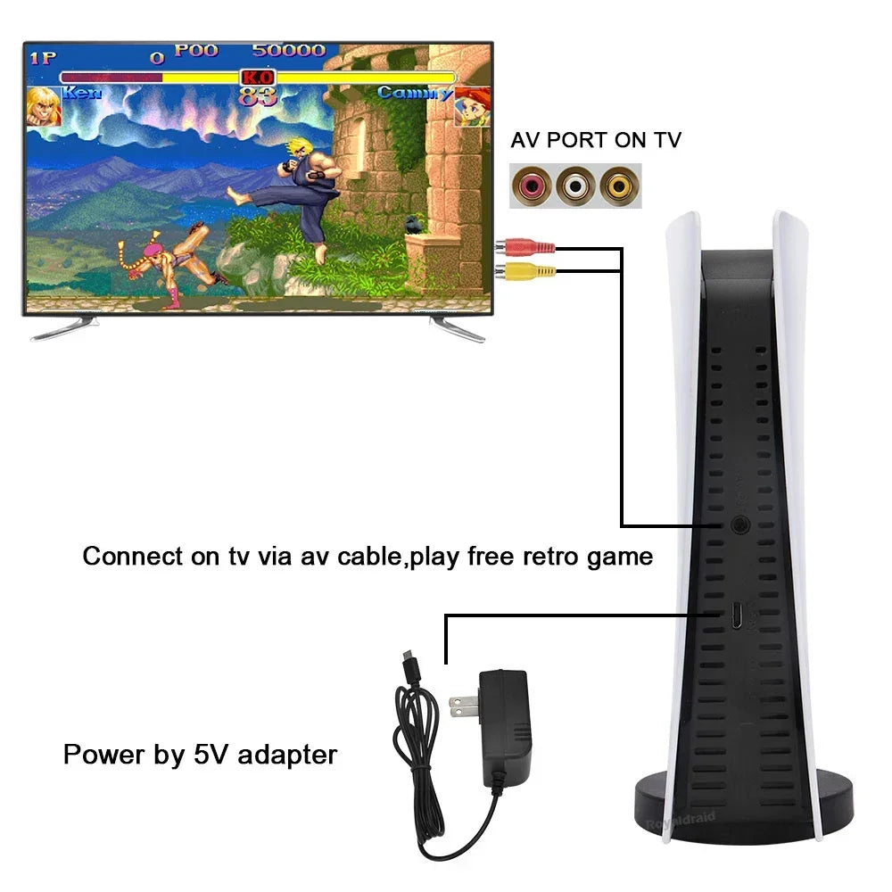 GS5 Game Station 5 Video Game Console With 200 Classic Games 8 Bit TV Console Retro USB Wired Handheld Two Game Player AV Output