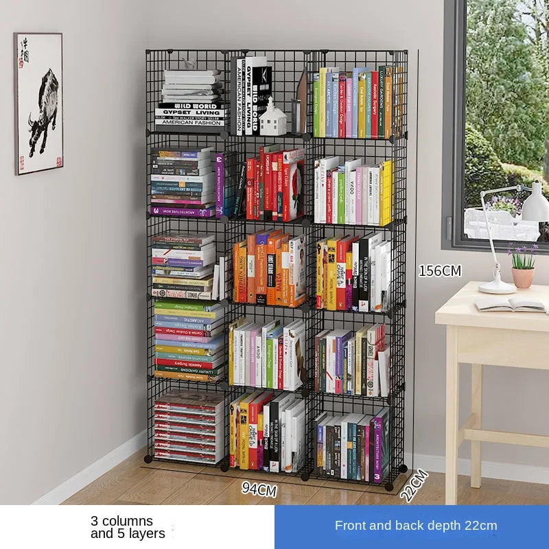 Furniture Floating Bookshelf Bookcase For Books Home Storage Toy Desk Organization Room Shelves Mobile Library