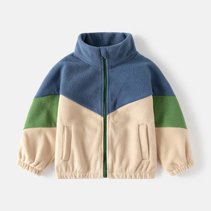 Children's Clothing   Autumn Winter Fleece Thicken Warm  Outwear Cute Cardigan Jackets Coats for  Kids