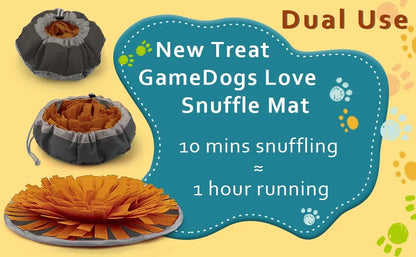 Pet Snuffle Mat for Dogs, Interactive Feed Game for Boredom, Encourages Natural Foraging Skills for Cats Dogs Bowl Travel Use