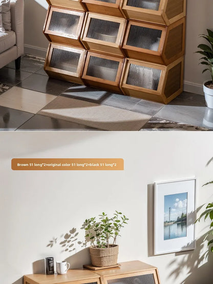 Bucket cabinet, storage cabinet, bedroom, living room, bookshelf, toys, snacks, storage and sorting cabinet can be stacked
