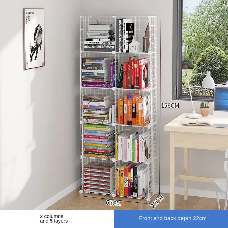 Furniture Floating Bookshelf Bookcase For Books Home Storage Toy Desk Organization Room Shelves Mobile Library