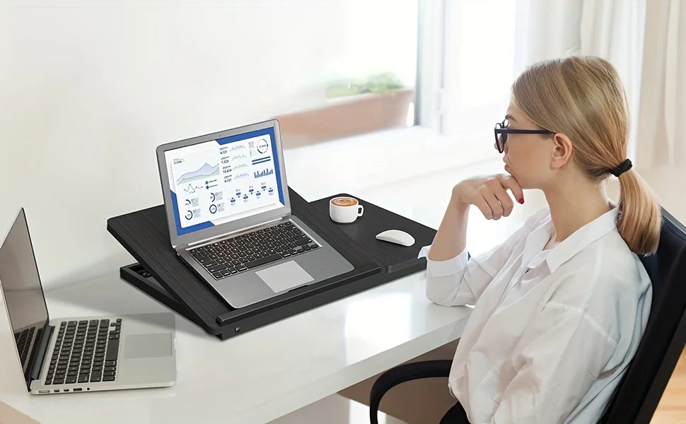 Tray table, notebook computer and writing table, notebook computer bed support