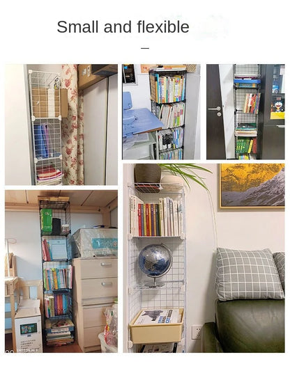 Furniture Floating Bookshelf Bookcase For Books Home Storage Toy Desk Organization Room Shelves Mobile Library