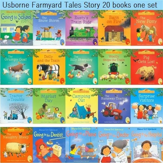 20 Books Storybooks  English Kids Usborne Picture Livros Children Baby Famous  Farmyard Tales Eary Education Libros Comics Art
