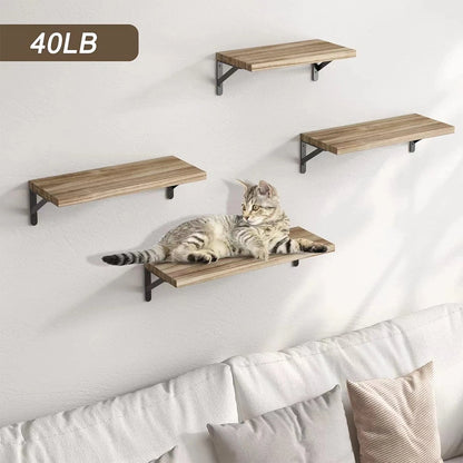 Wall Mounted Wood Shelf for Living Room, Bathroom, Bedroom, Kitchen, Home Decor