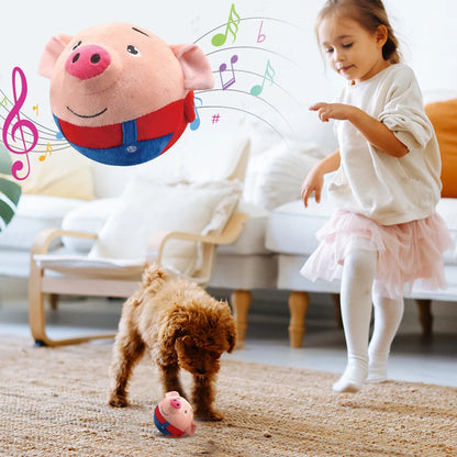 Electric Pet Smart Cat Toy Bite Resistant Funny Interactive Squeaky Toys Self-Moving Chewable for Dog Indoor Playing