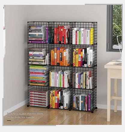 Furniture Floating Bookshelf Bookcase For Books Home Storage Toy Desk Organization Room Shelves Mobile Library