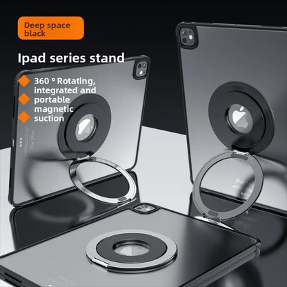 Tablet Magnetic Ring Stand | Foldable Portable, Ultra-Thin & 360° Rotation | Multi-Angle Adjustment, Universal for All Tablets