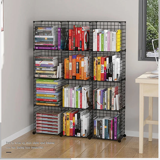Furniture Floating Bookshelf Bookcase For Books Home Storage Toy Desk Organization Room Shelves Mobile Library