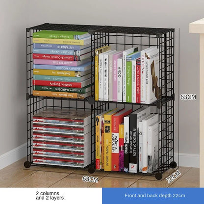 Furniture Floating Bookshelf Bookcase For Books Home Storage Toy Desk Organization Room Shelves Mobile Library