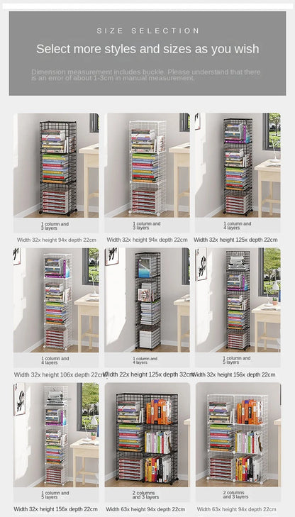 Furniture Floating Bookshelf Bookcase For Books Home Storage Toy Desk Organization Room Shelves Mobile Library