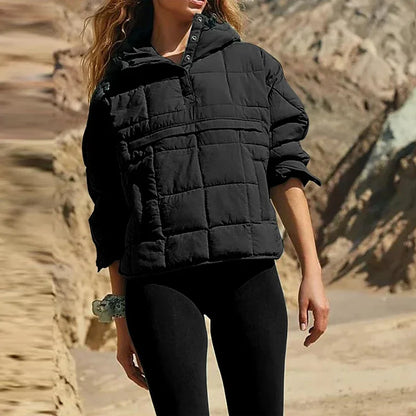 Winter Coat Women Casual Hoodies Jackets For Women Fashion Pocket Warm Long Sleeve Outerwear 2023