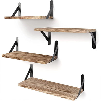 Wall Mounted Wood Shelf for Living Room, Bathroom, Bedroom, Kitchen, Home Decor