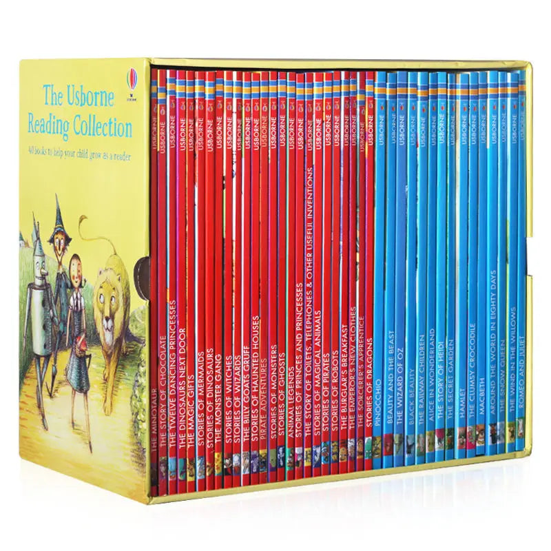 50 Books/Set Usborne My First Reading Library English Picture Books Baby Early Childhood Words Learning Gift For Kids learn