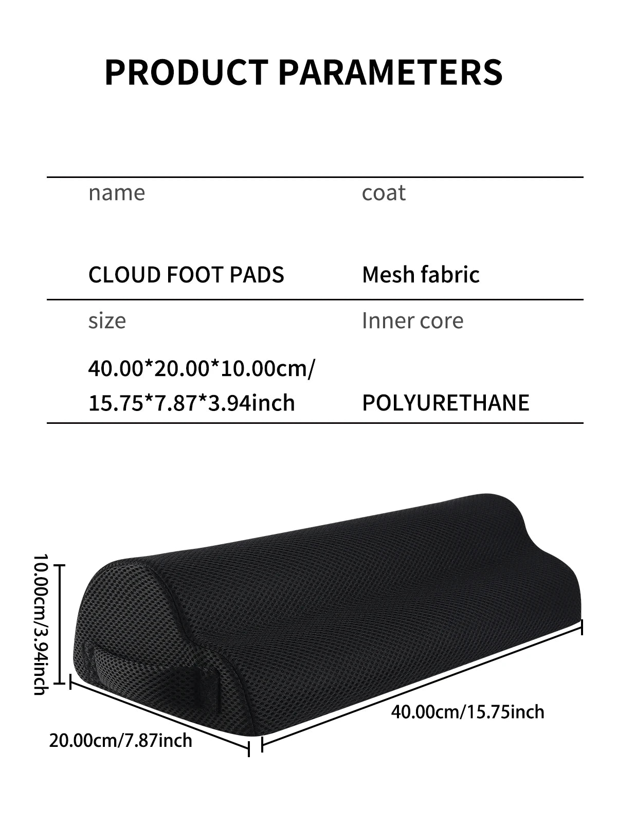 Memory Foam Office Foot Stool Under Desk Footrest Leg Elevation Pillow for Gaming Home Office Comfort Support