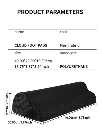Memory Foam Office Foot Stool Under Desk Footrest Leg Elevation Pillow for Gaming Home Office Comfort Support