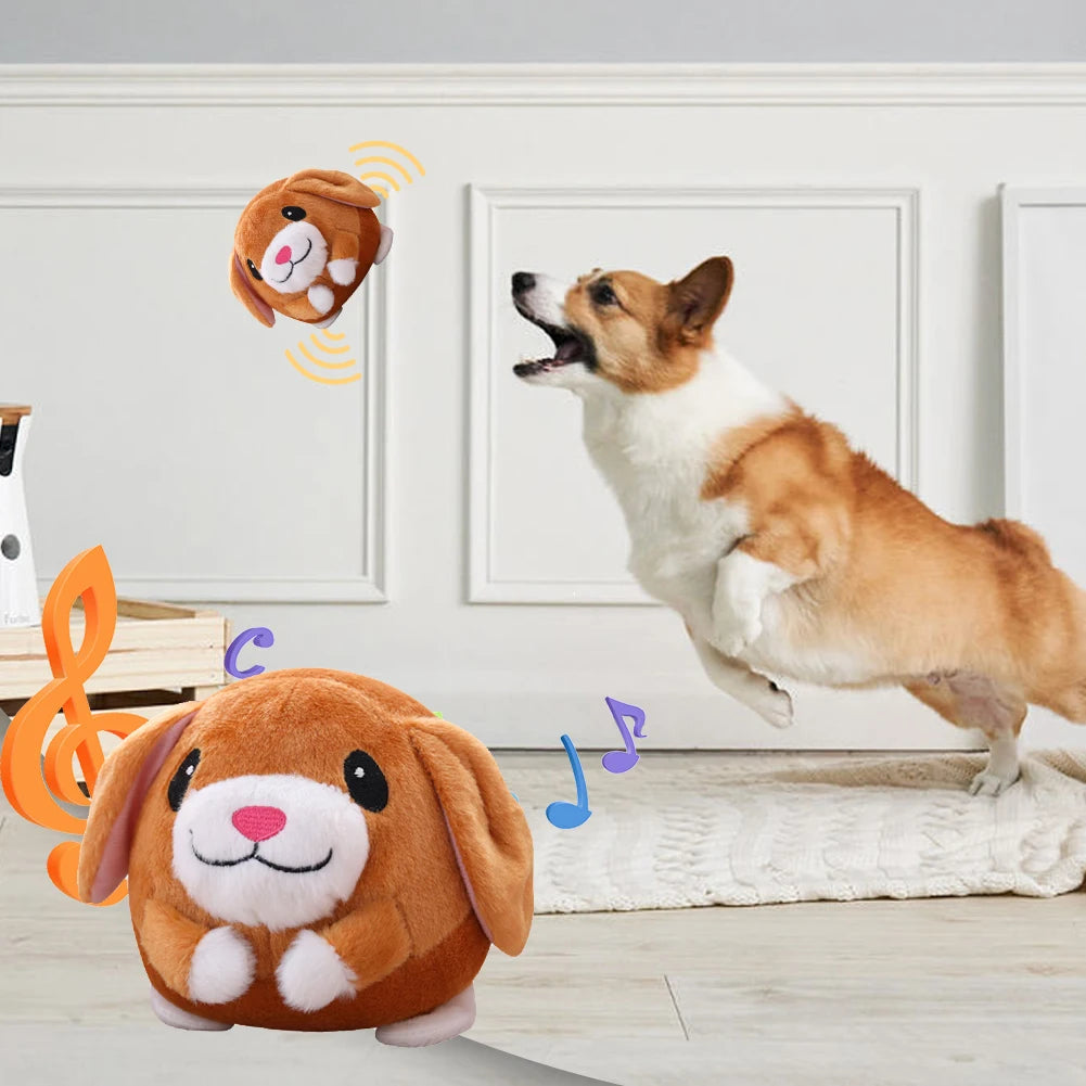 Electric Pet Smart Cat Toy Bite Resistant Funny Interactive Squeaky Toys Self-Moving Chewable for Dog Indoor Playing