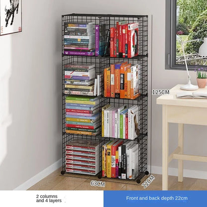 Furniture Floating Bookshelf Bookcase For Books Home Storage Toy Desk Organization Room Shelves Mobile Library