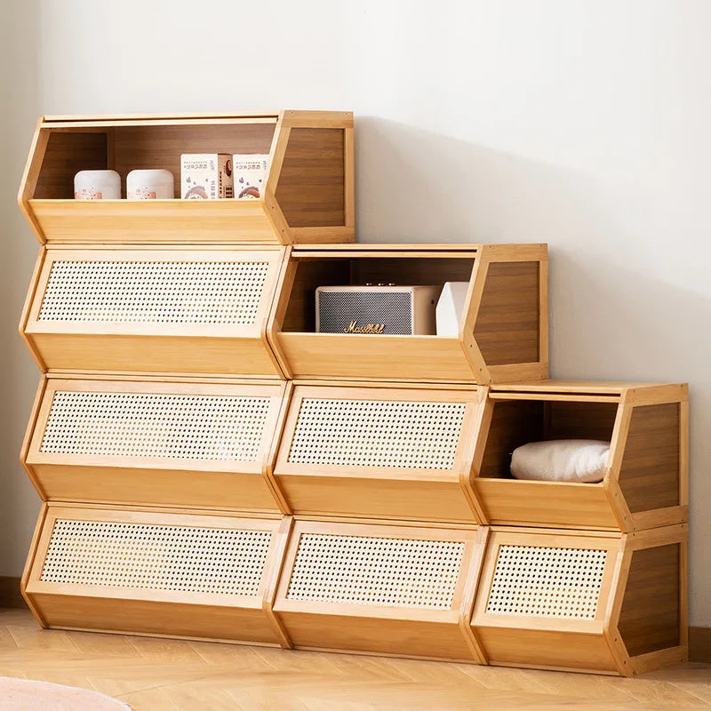 Modern Living Room Storage Cabinet Bookcase Display Cabinet Dresser Drawer Adjustable Shelves Doors Furniture Cabinet Home