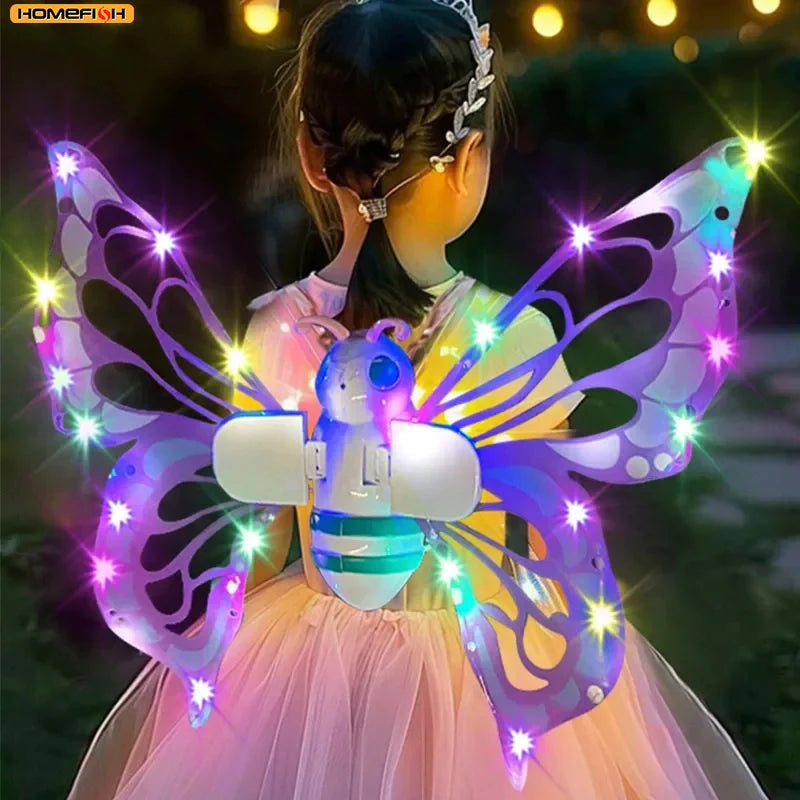 Electric Butterfly Wings Moving Elf Wing with Light