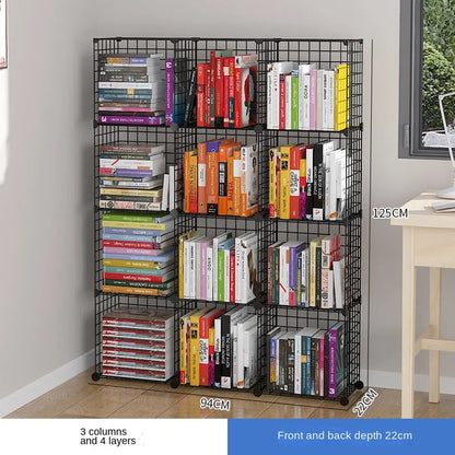 Furniture Floating Bookshelf Bookcase For Books Home Storage Toy Desk Organization Room Shelves Mobile Library