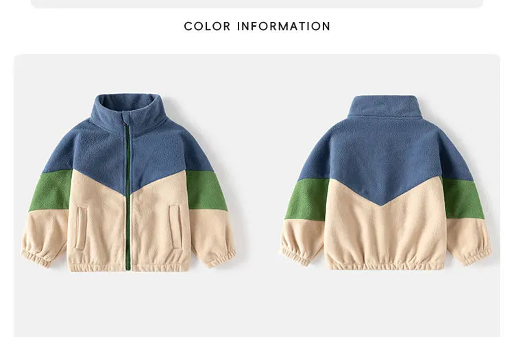 Children's Clothing   Autumn Winter Fleece Thicken Warm  Outwear Cute Cardigan Jackets Coats for  Kids
