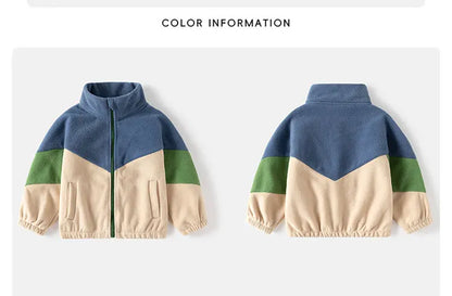 Children's Clothing   Autumn Winter Fleece Thicken Warm  Outwear Cute Cardigan Jackets Coats for  Kids