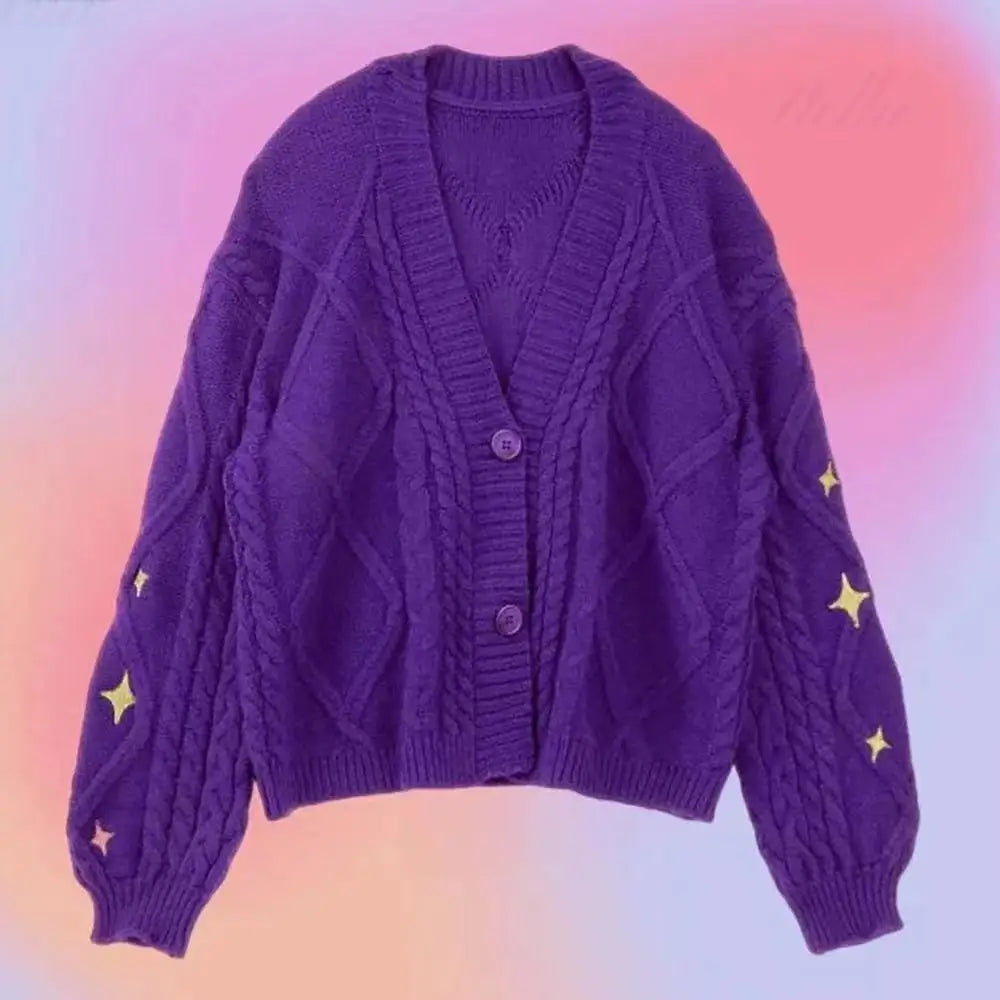 Cardigan For women Bird Embroidery Special Knit 1989 taylor Cardigan Slouchy Style Vintage Sweater