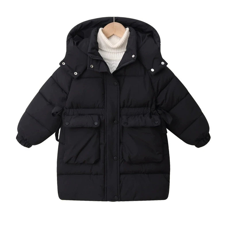 2025 New Winter Clothing for Girls Down Cotton Jacket for Children Cotton Jacket for Children Warm and Fashion Thick Coat