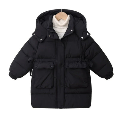 2025 New Winter Clothing for Girls Down Cotton Jacket for Children Cotton Jacket for Children Warm and Fashion Thick Coat