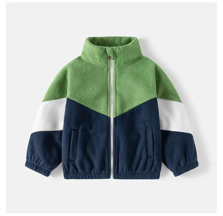Children's Clothing   Autumn Winter Fleece Thicken Warm  Outwear Cute Cardigan Jackets Coats for  Kids