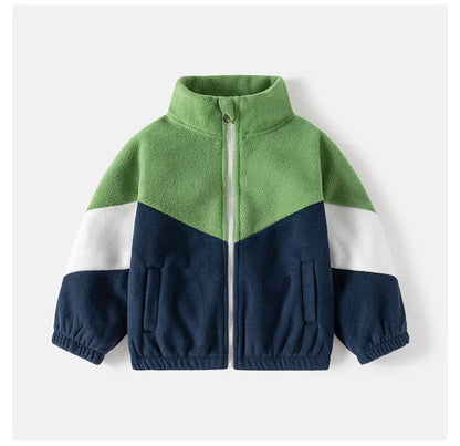 Children's Clothing   Autumn Winter Fleece Thicken Warm  Outwear Cute Cardigan Jackets Coats for  Kids