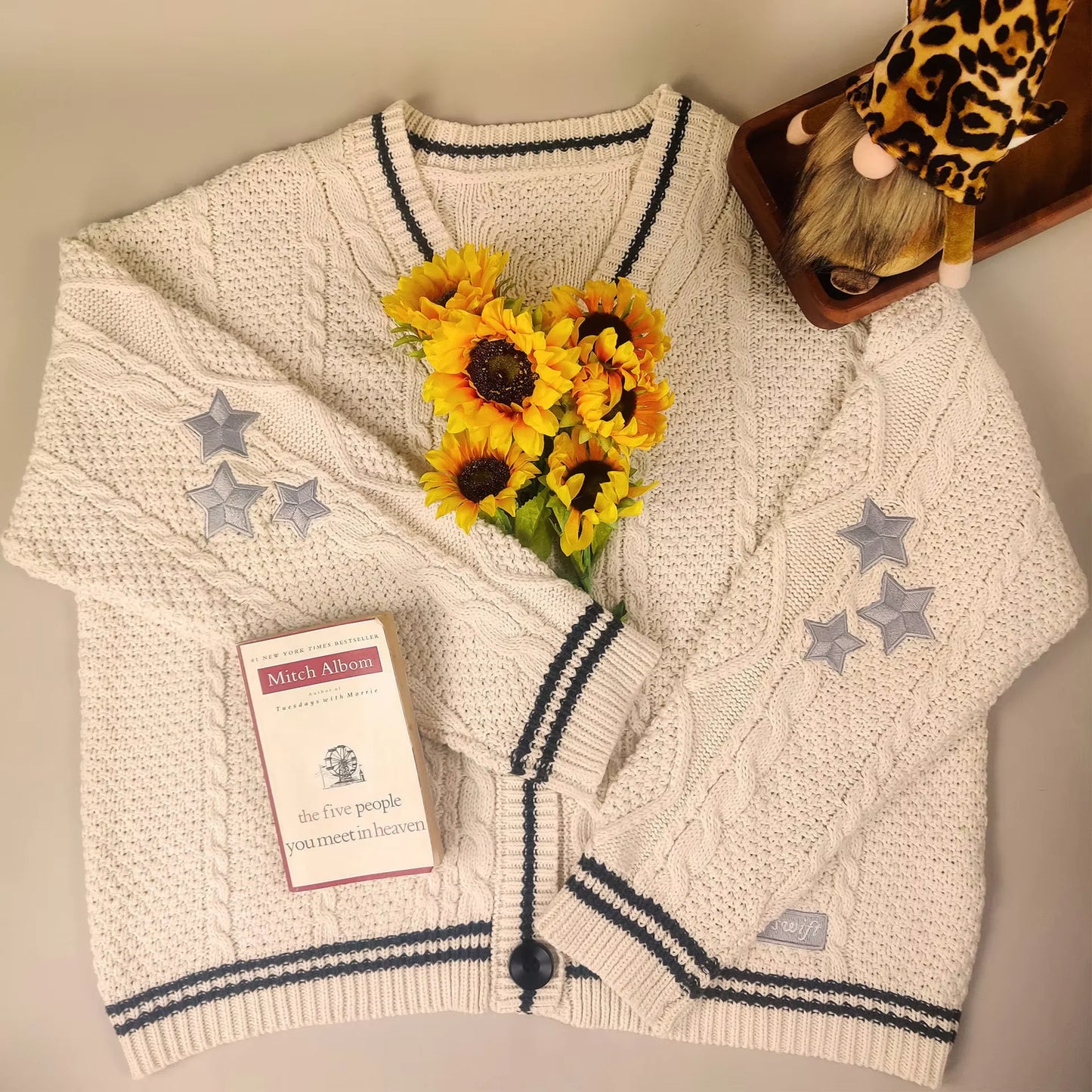 Cardigan For women Bird Embroidery Special Knit 1989 taylor Cardigan Slouchy Style Vintage Sweater