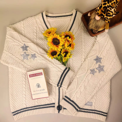 Cardigan For women Bird Embroidery Special Knit 1989 taylor Cardigan Slouchy Style Vintage Sweater