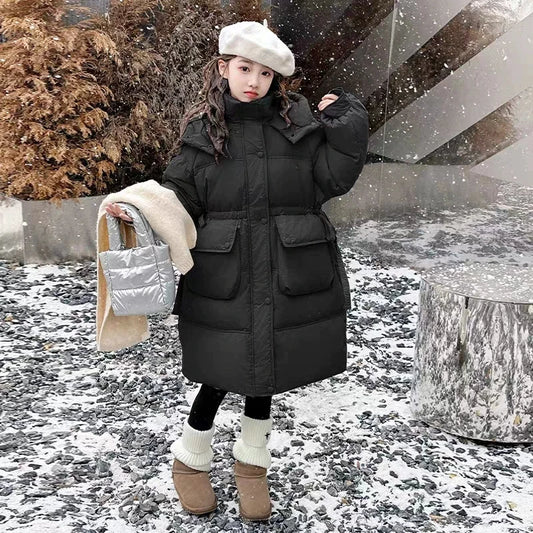 2025 New Winter Clothing for Girls Down Cotton Jacket for Children Cotton Jacket for Children Warm and Fashion Thick Coat
