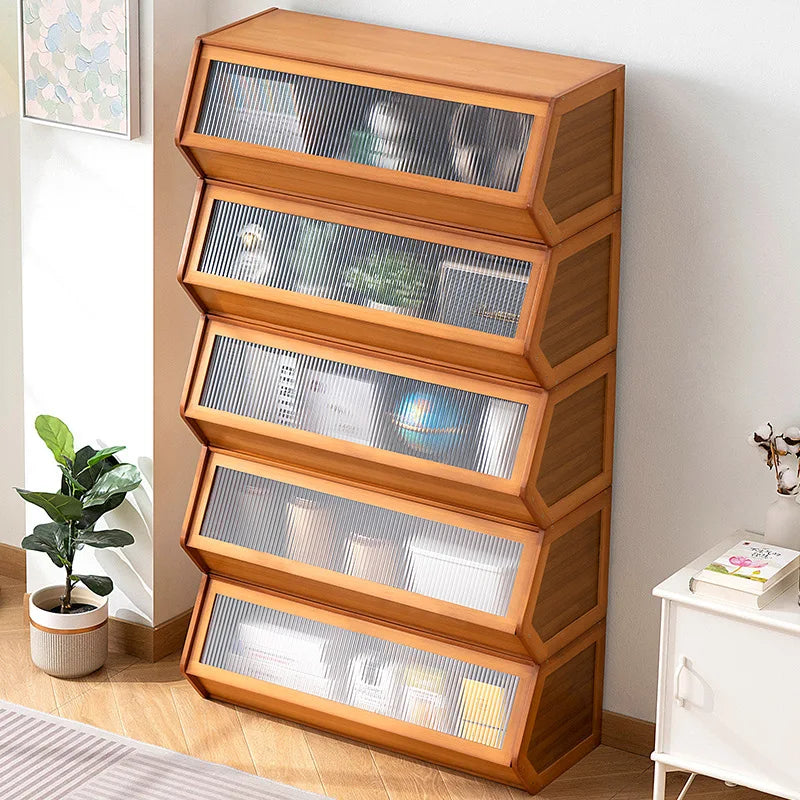 Modern Living Room Storage Cabinet Bookcase Display Cabinet Dresser Drawer Adjustable Shelves Doors Furniture Cabinet Home