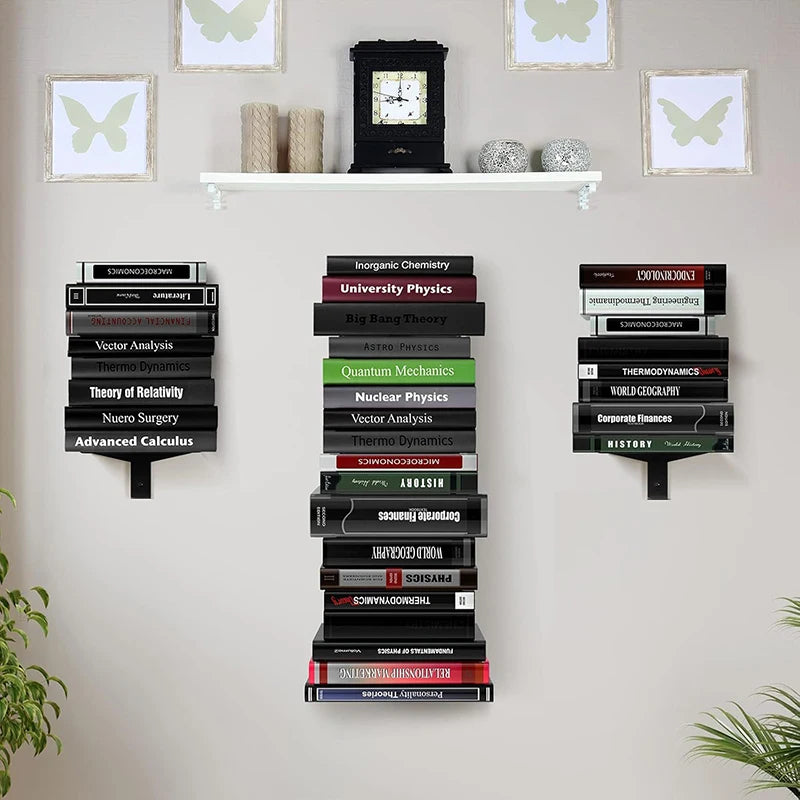 Wall Bookcases Furniture Bookcase Shelves Modern Metal Multifunction Organizers Bookshelf Creative Design