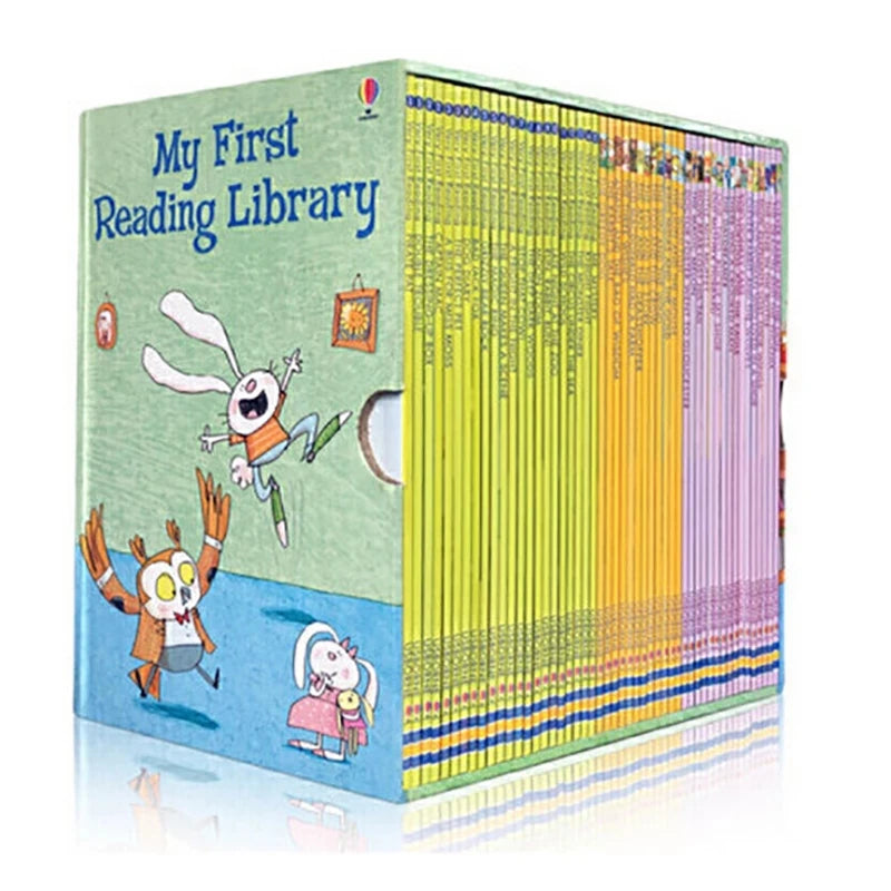 50 Books/Set Usborne My First Reading Library English Picture Books Baby Early Childhood Words Learning Gift For Kids learn