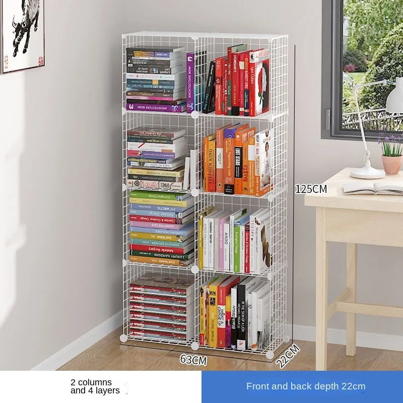 Furniture Floating Bookshelf Bookcase For Books Home Storage Toy Desk Organization Room Shelves Mobile Library