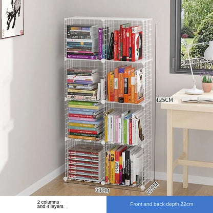 Furniture Floating Bookshelf Bookcase For Books Home Storage Toy Desk Organization Room Shelves Mobile Library