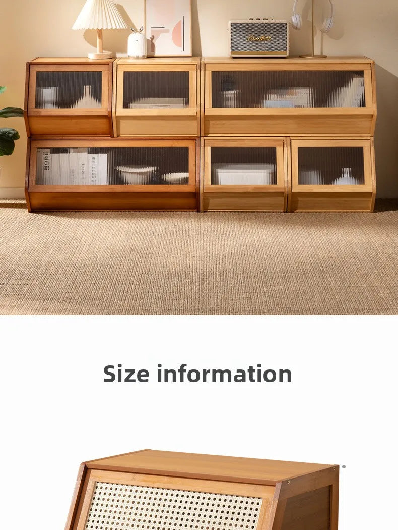 Bucket cabinet, storage cabinet, bedroom, living room, bookshelf, toys, snacks, storage and sorting cabinet can be stacked